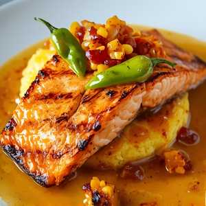 Grilled King Salmon