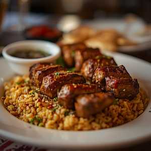 Lamb Filet Kabob Platter