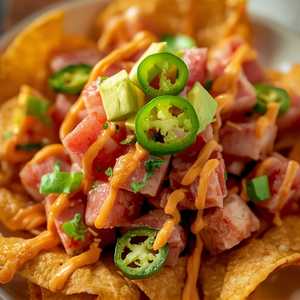 Tuna Poke Nachos
