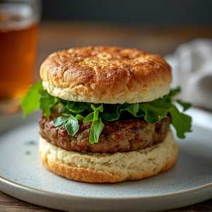 Veggie patty biscuit