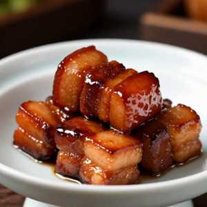 Braised Pork Belly W. Black Tea Sauce