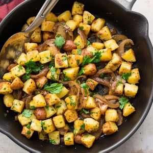 Side of Fried Potatoes with Onions