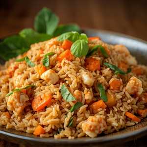 Thai Crabmeat Basil Fried Rice