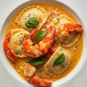 Lobster Ravioli Alla Vodka