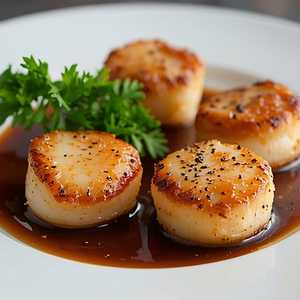 black pepper scallops