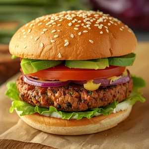 Aisha's Veggie Burger (Aisha's Plant Based Eatery)