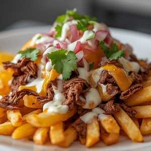 Smothered Birria Fries or Tortilla Chips