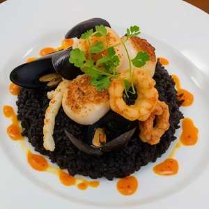 Squid Ink Fried Rice