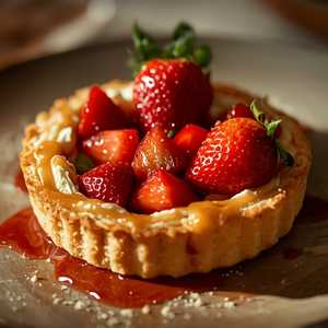 Rhubarb phyllo tart