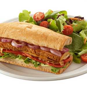 Signature sandwich and half salad or bowl of soup