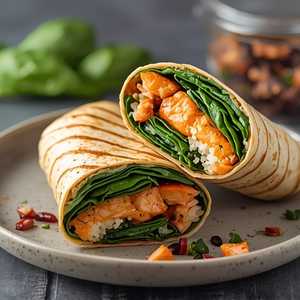 Salmon Teriyaki Wrap