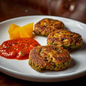 Hare Chole Aur Kismis Ki Tikki