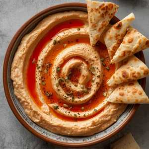 Hummus with PERi-PERi Drizzle