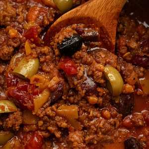 Ground Beef in Wine Sauce (Picadillo)