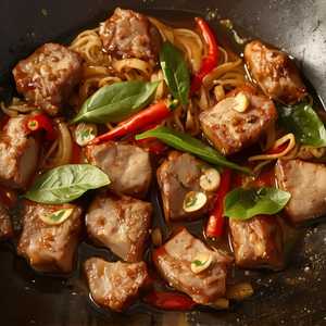 Basil Spicy Pork