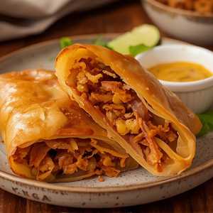 Jackfruit Reuben Rolls