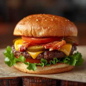 Bacon Cheddar Burger (L)
