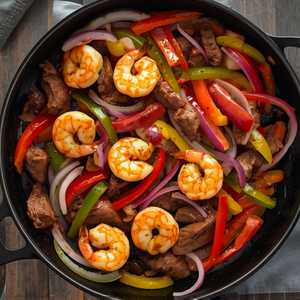 Mixed Shrimp Fajitas