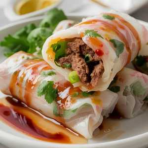 Beef & Cilantro Rice Roll