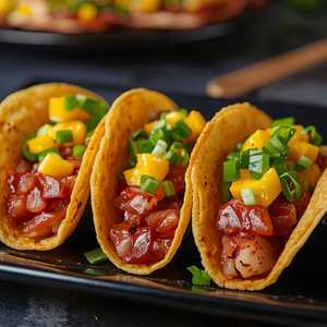 Ahi Poke Crispy Tacos