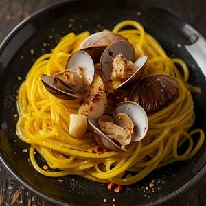 Saffron Linguine Vongole