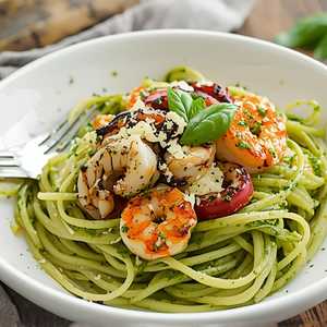 Fettuccine al Pesto / Fettuccini al Pesto
