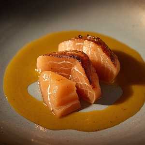 Salmon Karashi Su Miso
