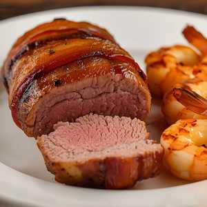 Bacon Wrapped Filet & Shrimp
