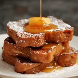 Thai Tea Elephant Ear French Toast