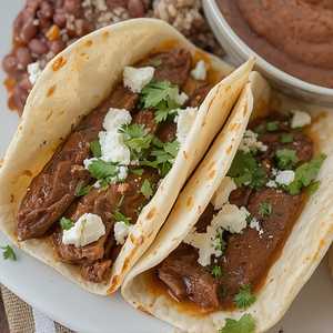 Mole Poblano Brisket Tacos