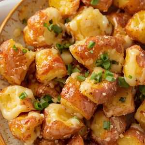 Crispy, Cheddar Baked Brunch Potatoes