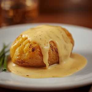 Angler Potato with Sauce of Taleggio
