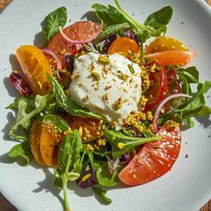 Heirloom Tomatoes & Burrata Salad