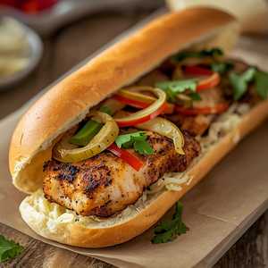 Blackened Catfish Banh-Mi