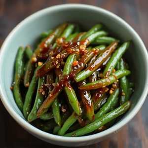 Vegan Glazed Green Beans