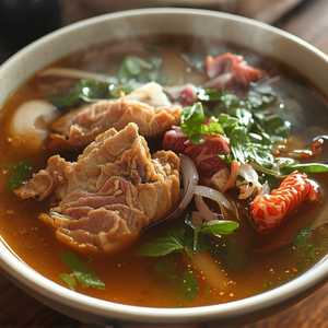 TÁI, NẠM, GÂN, SÁCH (LARGE BOWL)