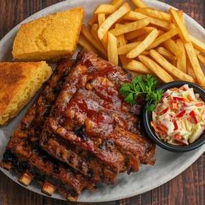 “Fall Off the Bone” Caribbean Jerk Ribs Platter