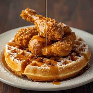 Buttermilk Fried Chicken & French Vanilla Waffle Meal