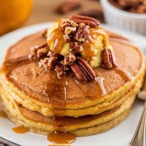 Pumpkin Pecan Pie GFF Pancakes