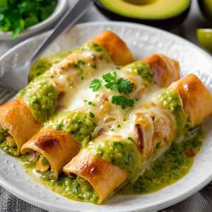 Chicken Verde Enchiladas