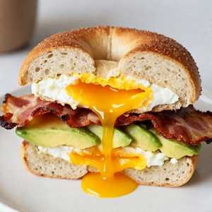 Miami Vice Bagel Sandwich