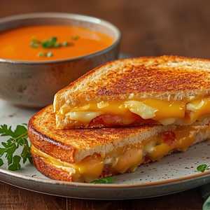 Grilled Cheese & Tomato Bisque