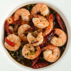 Camarones al Mojo de Ajo Negro