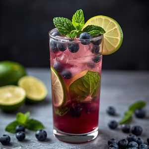 BLUEBERRY TEQUILA MOJITO
