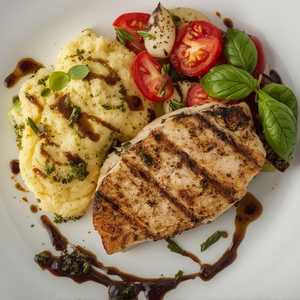Fresh Grilled Alaskan Halibut