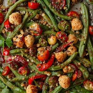 wood oven romano beans
