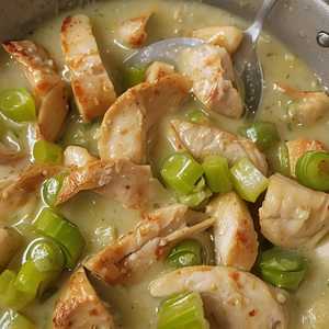 Stir Fried Chicken And Celery 荷芹炒鸡柳