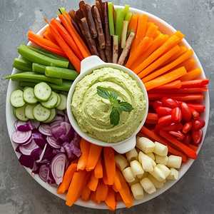 Crudité with Green Goddess Mousse