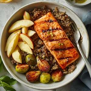 Lemon Basil Salmon Bowl
