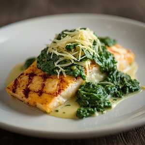 Fish Fillet with Spinach / Con Espinacas
